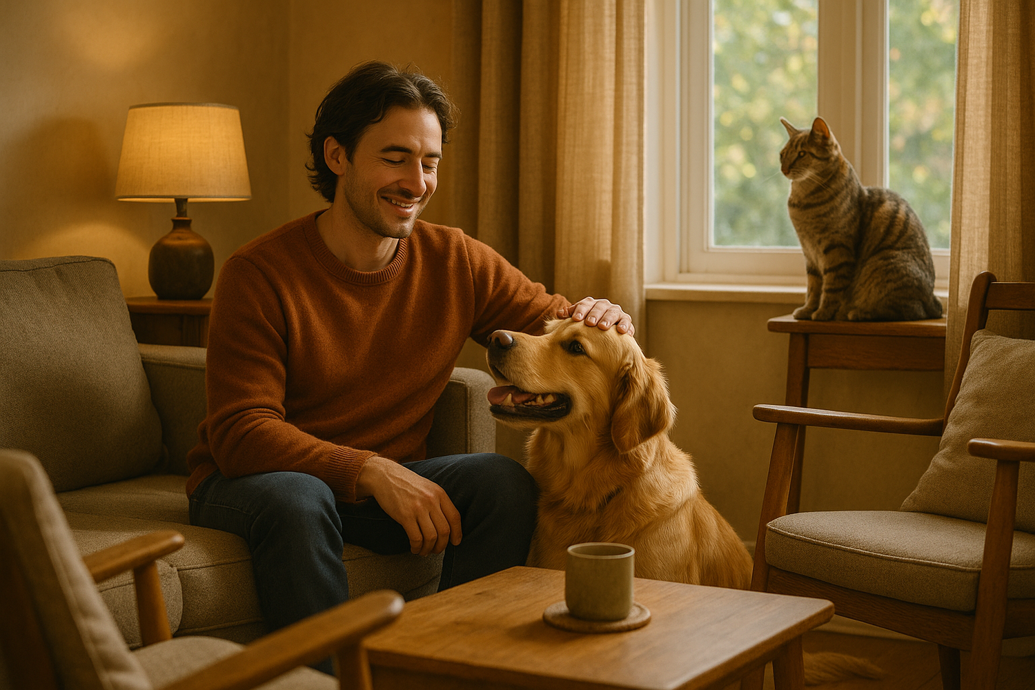 rajoute un humain et un chat
